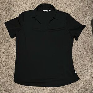 Lady Hagen Essentials Black vneck Golf polo black Size XL